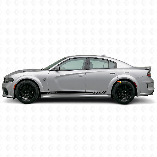 Adesivo in Vinile Strisce Laterali Personalizzate Racing per Dodge Charger Electric