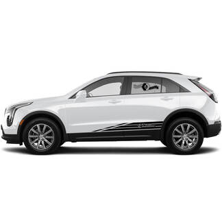 2 nuove strisce adesive per pannello a bilanciere per Cadillac XT4
