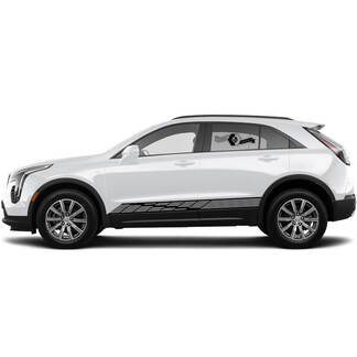 2 nuove linee adesive del pannello a bilanciere della decalcomania per Cadillac XT4
