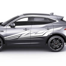 Adesivo decalcomania stile geometrico con grafica per porte laterali Jaguar E-Pace
 2