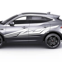 Adesivo adesivo decalcomania per porte laterali Jaguar E-Pace stile geometrico
 2