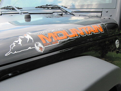 2 Jeep Mountain Rubicon JK cappuccio colori adesivo decalcomania
