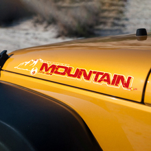 Adesivo in Vinile Personalizzato per Cofano Mountain per Jeep Rubicon JK_3