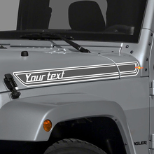 Adesivo in vinile con strisce sagomate personalizzate per cofano per Jeep Wrangler e CJ_3