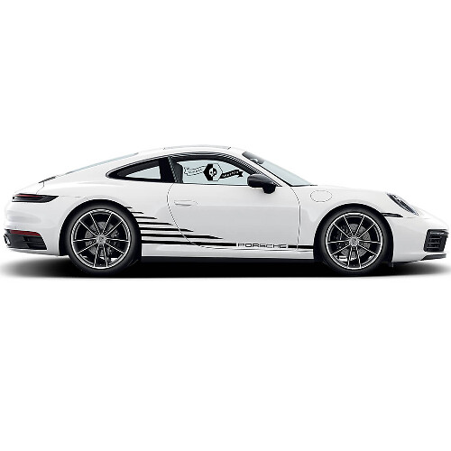 Kit Adesivi Vinilici Strisce Laterali Stile Carrera per Porsche 911