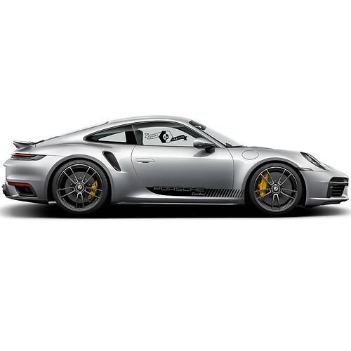 Porsche 911 Carrera Turbo Strisce laterali Porte Kit Adesivo Decalcomania