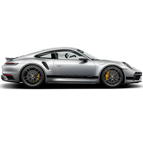 2 Porsche 911 Retro Carrera Classic Strisce laterali Porte Kit Adesivo Decalcomania