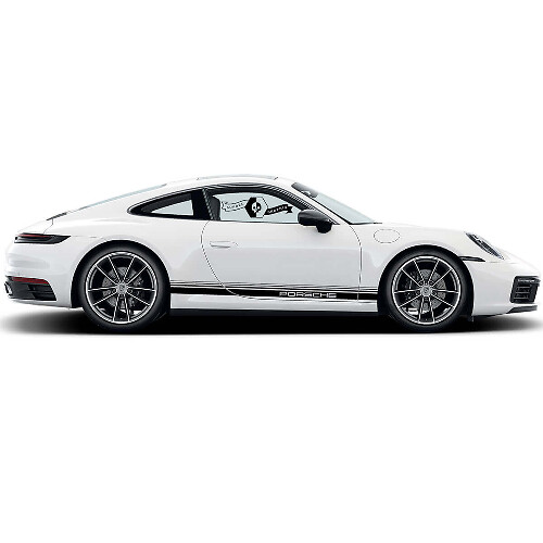 Adesivo in Vinile con Scritta Porsche per Strisce Laterali Porsche 911 Carrera