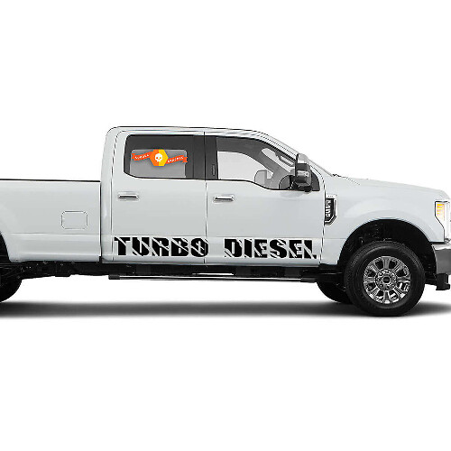 Adesivi in Vinile Laterali Turbo Diesel per Musclecar F-250 Super Duty
