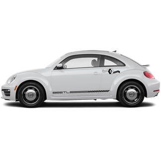 Coppia Volkswagen Beetle rocker Stripe Graphics Decalcomanie Stile moderno adatto a qualsiasi anno
