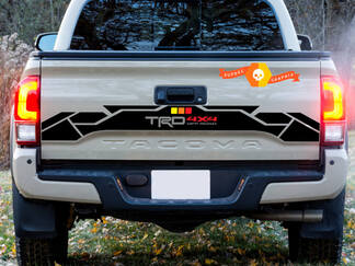 Portellone posteriore adesivo in vinile colori vintage TRD 4x4 Off Road per Toyota Tacoma adesivo TEQ
 1