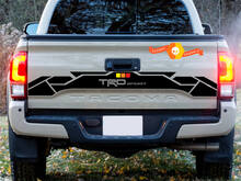 Portellone posteriore adesivo in vinile colori vintage TRD 4x4 Off Road per Toyota Tacoma adesivo TEQ
 2