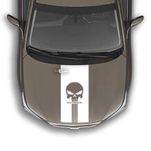 Adesivo grafico decalcomania Punisher a strisce sul cofano adatto a Suba Outback
 2