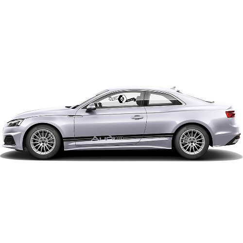 Kit adesivi in vinile per lo styling laterale dell'auto Audi A5 Racing stripe per Audi
