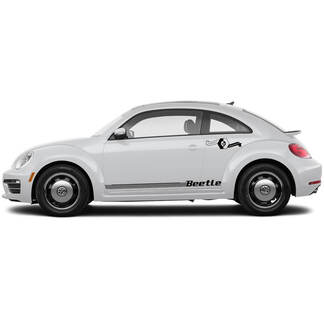 2 Volkswagen VW Beetle rocker Stripe Graphics Decalcomanie linee stile Retro fit qualsiasi anno

