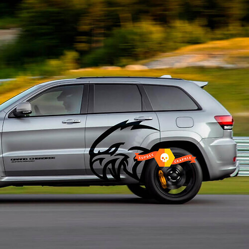Jeep Grand Cherokee SRT TrackHawk Laterale Vinile Decalcomania grafica 2