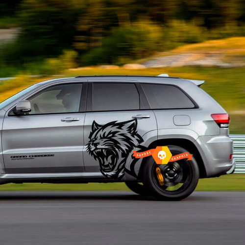 Adesivo laterale in vinile per Jeep Grand Cherokee SRT TrackHawk 2

