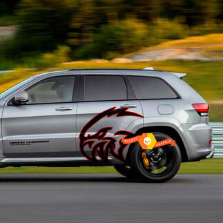 Jeep Grand Cherokee SRT TrackHawk 2 colori decalcomania laterale in vinile grafica 2
