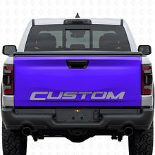 Adesivo in Vinile Nero per Personalizzazione Lettere del Portellone per Dodge Ram Rebel_2
