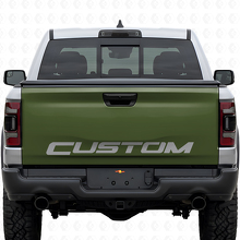 Adesivo in Vinile Nero per Personalizzazione Lettere del Portellone per Dodge Ram Rebel_3