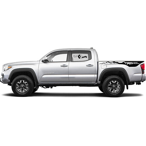2 Kit adesivo Decalcomania per Toyota Tacoma TRD Off Road Mountains Bed Decal Sticker Graphic Latera wrap