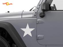 Kit Adesivo in Vinile con Stella Militare Usurata per Jeep Wrangler_2