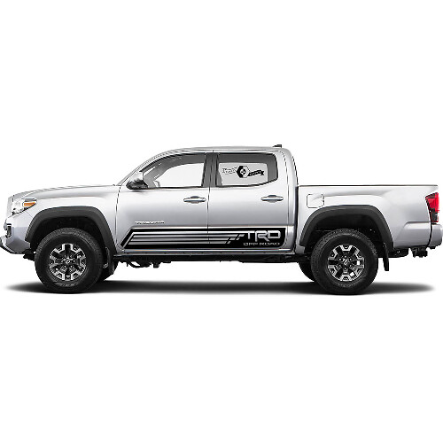 2 Kit adesivi decalcomania per Toyota Trd Slit Lines Tacoma Stripe Porte Rocker Panel Decalcomania Adesivo Grafico
