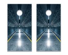 Tunnel Cornhole Gioco da tavolo Adesivo Decalcomania INVOLUCRO IN VINILE con LAMINATO
 2