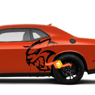 Decalcomanie Blood Hellcat per adesivi in ​​vinile Dodge Challenger o Charger Side
