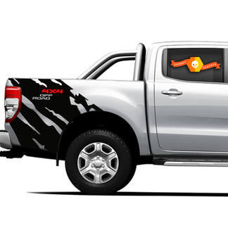 4x4 Off Road Truck Splash decalcomanie grafiche per letto laterale per Ford Ranger 3
