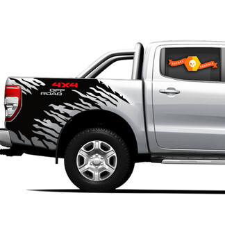 4x4 Off Road Truck Splash decalcomanie grafiche per letto laterale per Ford Ranger 4
