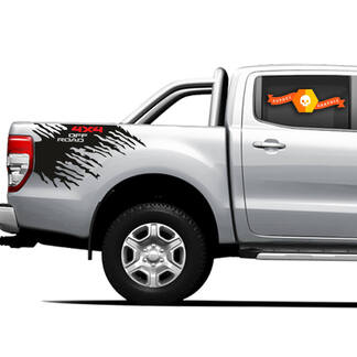 4x4 Off Road Truck Splash decalcomanie grafiche per letto laterale per Ford Ranger 5
