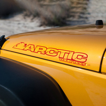 Adesivi in Vinile con Scritta Artica per Cofano Jeep Wrangler_3