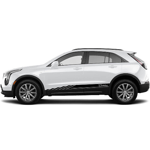 2 Nuove strisce adesive per pannelli laterali per Cadillac XT4 Stage
