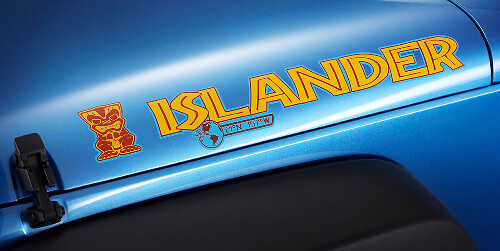 Kit di Adesivi in Vinile per Cofano Islander per Jeep Wrangler JK