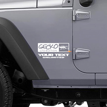 Adesivo Vinile Laterale Stile Gecko LTD per Jeep Wrangler Rubicon_2