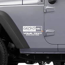 Kit di adesivi laterali in vinile stile Gecko LTD per Jeep Wrangler Rubicon_2