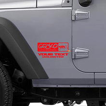Adesivo Vinile Laterale Stile Gecko LTD per Jeep Wrangler Rubicon_3