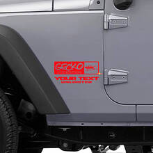 Kit di adesivi laterali in vinile stile Gecko LTD per Jeep Wrangler Rubicon_3