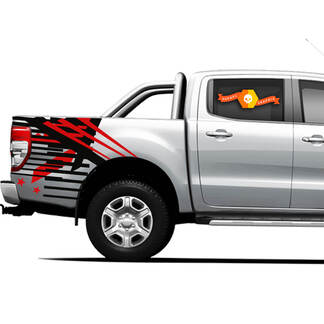 Decalcomanie grafiche per pianale laterale Splash Lines per camion fuoristrada 4 × 4 per camion

