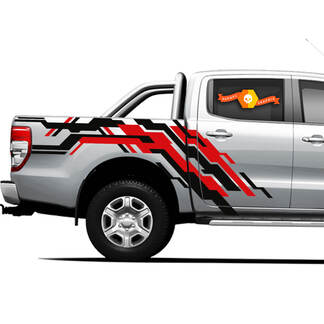 Decalcomanie grafiche per pianale laterale Splash Lines per camion fuoristrada 4×4 per camion 3
