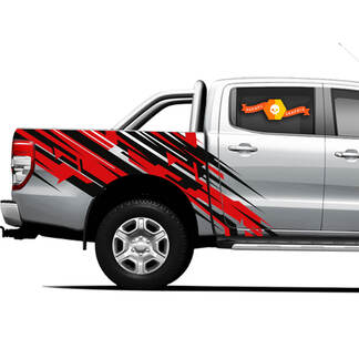 Decalcomanie grafiche per pianale laterale Splash Lines per camion fuoristrada 4×4 per camion 4
