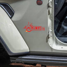 Set di Adesivi Laterali in Vinile Mojave Gecko Personalizzati per Jeep Wrangler Rubicon_3