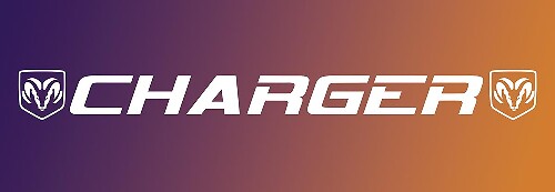 Adesivo per decalcomania in vinile con striscione per finestra parabrezza abeti Dodge Charger