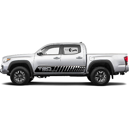 2X Adesivi in vinile laterali Toyota Tacoma 2021 (X-P) Kit adesivi grafici Rally Off Road

