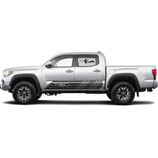 2X Toyota Tacoma 2021 (X-P) decalcomanie in vinile laterali Rocker Panel Graphics Rally Sticker kit Off Road

