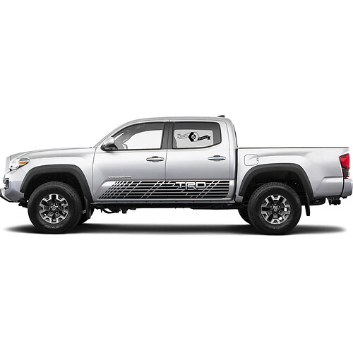 Adesivo Vinile Laterale a Strisce a Scacchi TRD per Toyota Tacoma 2016-2019