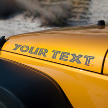 Adesivo in vinile con scritta stile Islander per cofano Jeep Wrangler_2