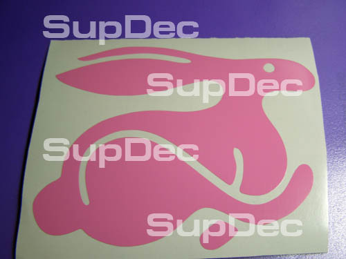 Adesivo in Vinile con Silhouette del Coniglio per Volkswagen