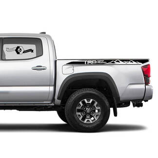 2X Tacoma Toyota TRD Off Road Truck Bed Montagne lato Decalcomanie Adesivi in ​​vinile Mountain Range - nuovo
